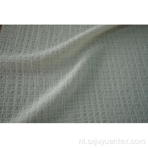 Polyester 4-way spandex crinkle check geverfde stof